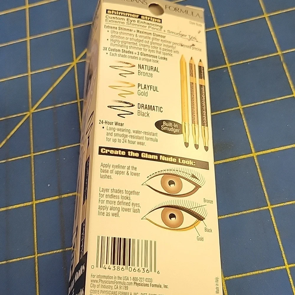 Physicians Formula Extreme Shimmery Glam Nude Eyeliner Pencil + Smudger Trio Set